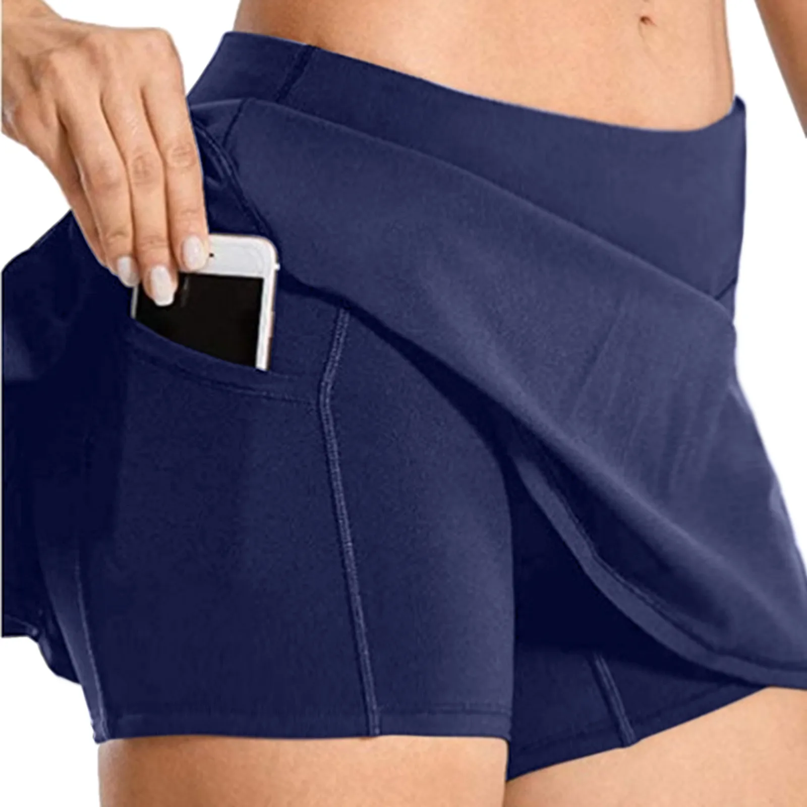 Summer Slim Yoga Shorts New Short Skirts Ultra Short Mini Skirts Gym Exercise Running Fitness Tennis Anti-Light Sports Skirts