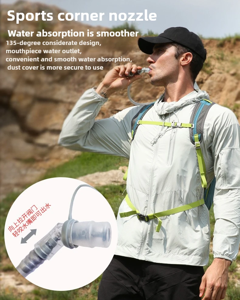 

Cycling drinking water bag 2L sports running off-road hiking water bag outdoor mountaineering folding water bag