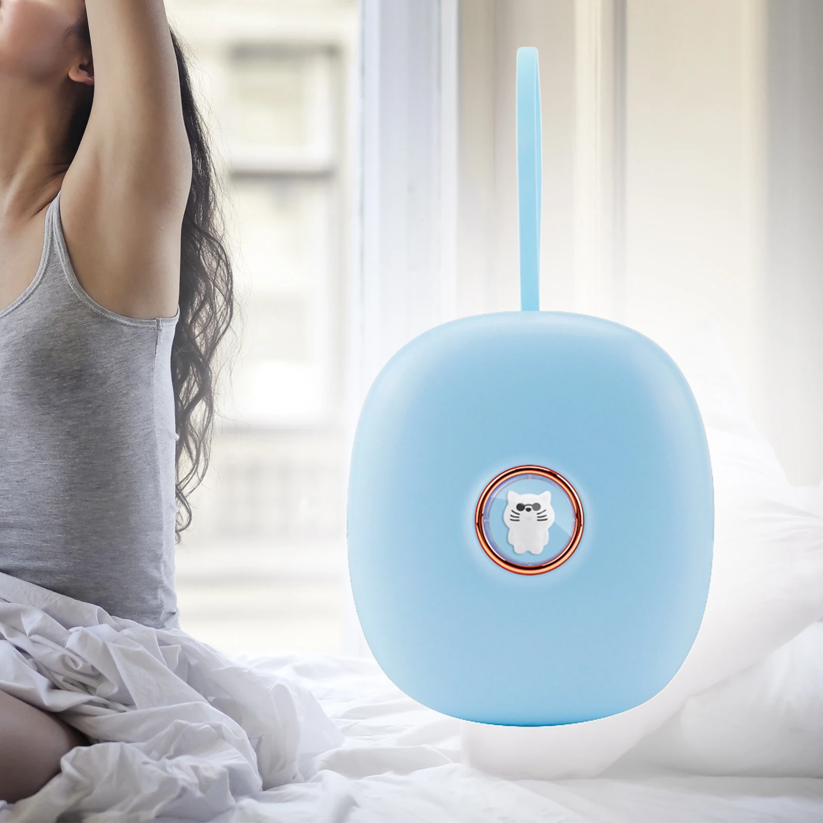 Vibrating Alarm Clock under Pillow Adjustable 3 Levels of Vibration Bed Shaker under Pillow Portable for Deaf Hearing Impaired