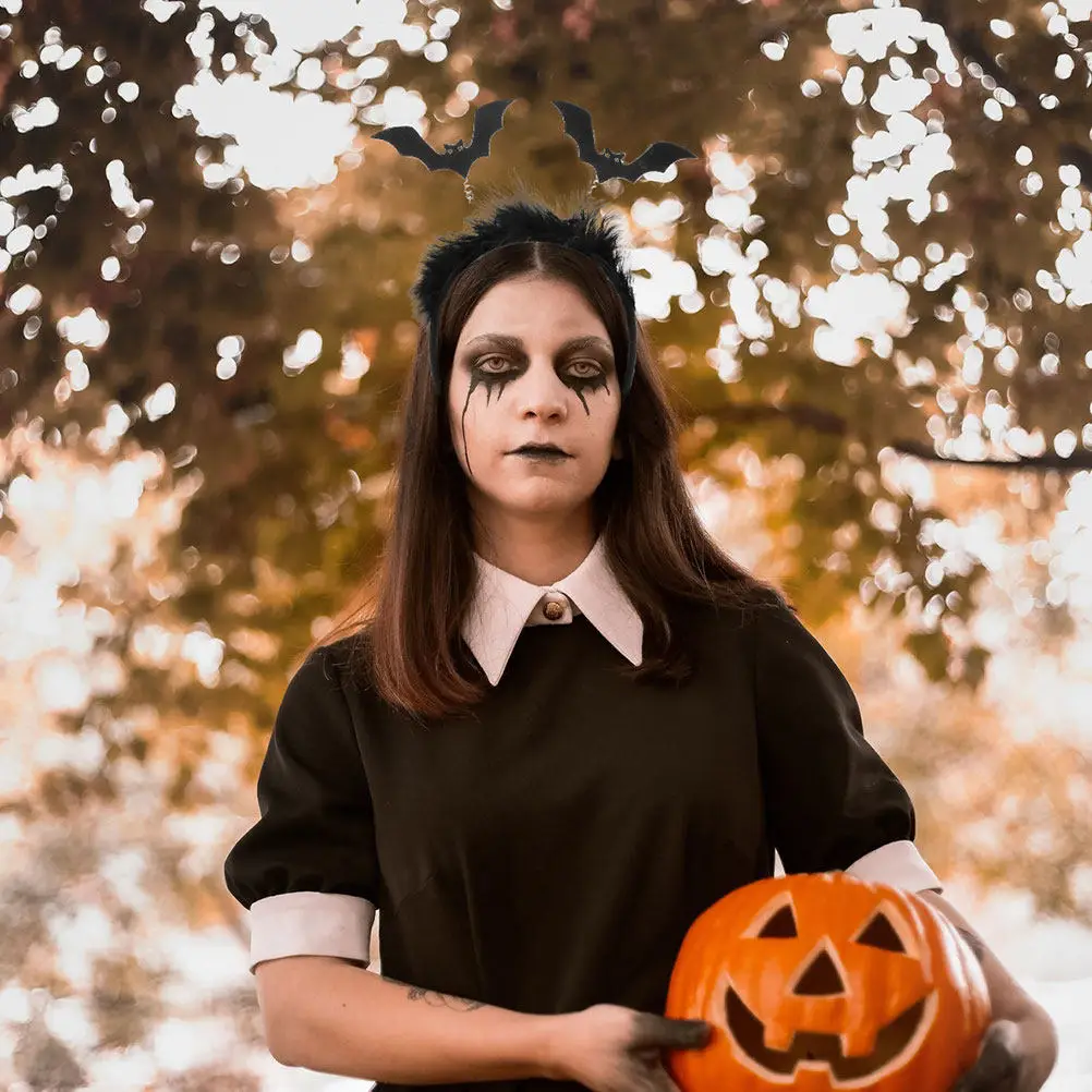 

2Pcs Halloween Bat Headband for Women Girls Cosplay Costume Party Photo Prop Lightweight Comfortable Exquisite Detail Bat Hair