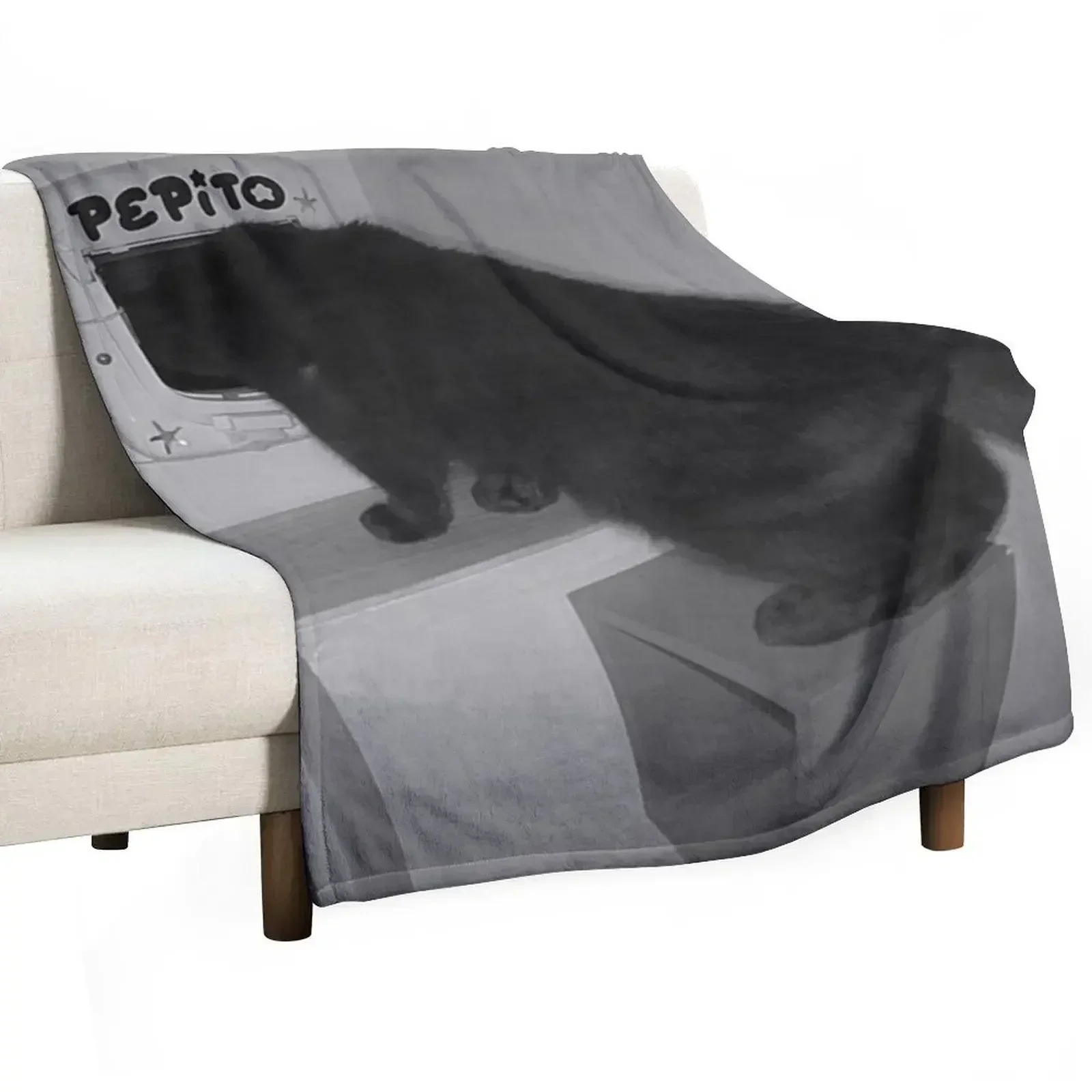 

Pepito (head) is out Throw Blanket Cute Plaid Retros Blankets For Sofas Blankets