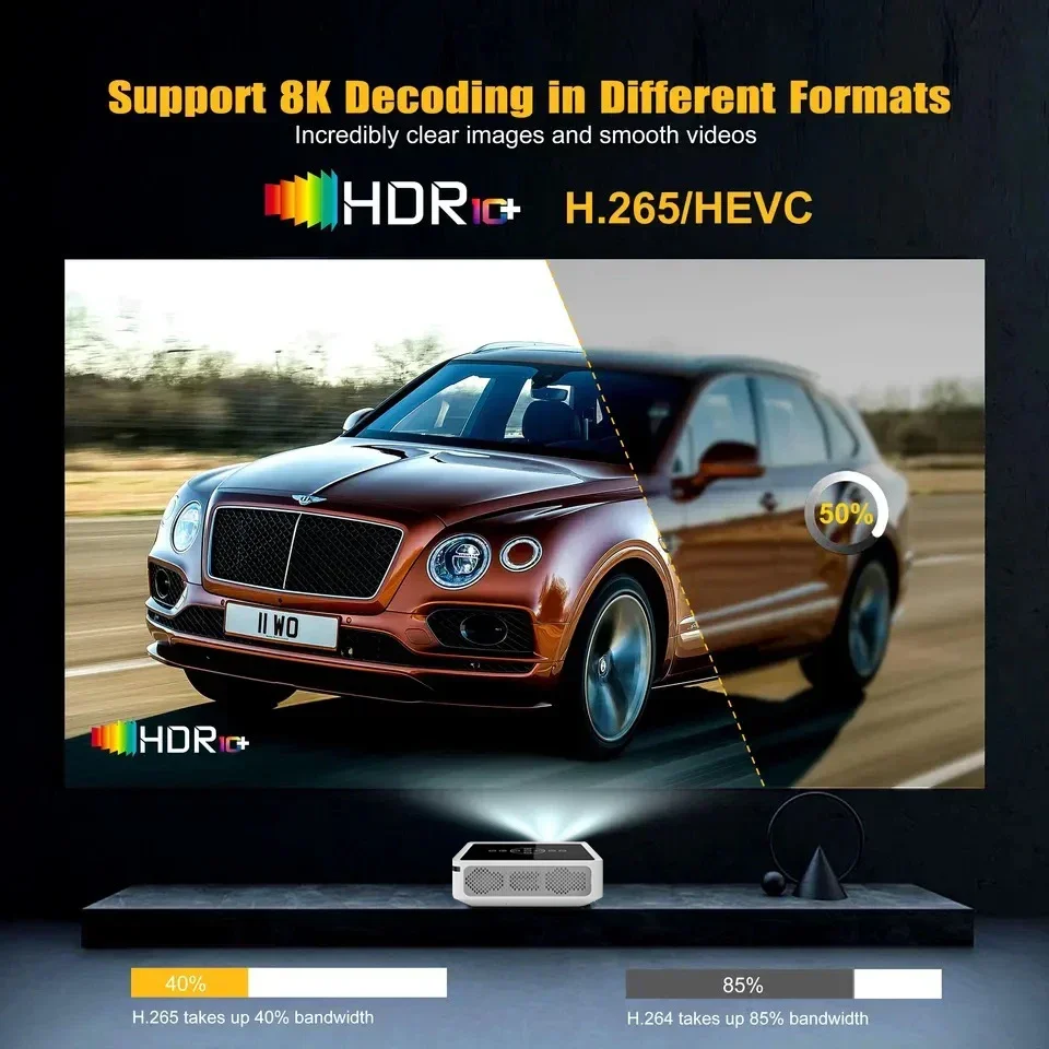 Native 1080p FHD Projector Presentation Office Meeting Intelligent Annotations Hight Brightness Lcd Home Cinema Mini Projector