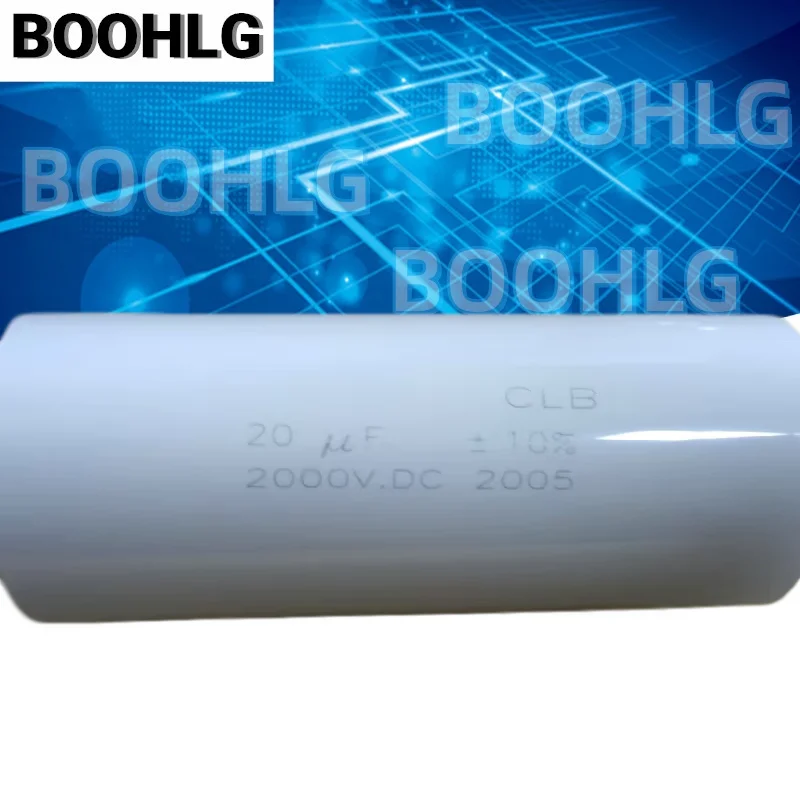 1PCS 20UF 2000V 2KV Polypropylene Film Capacitor Non-Inductive Non-Polarized High Voltage 46x110mm
