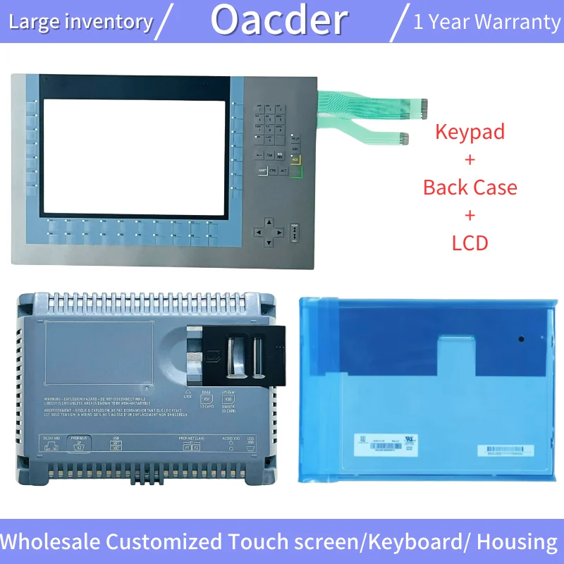 KP1200 Comfort 6AV2124-1MC01-0AX0 Membrane Button Switch Keypad Keyboard 6AV2 124-1MC01-0AX0 Plastic Back Case Cover LCD Display