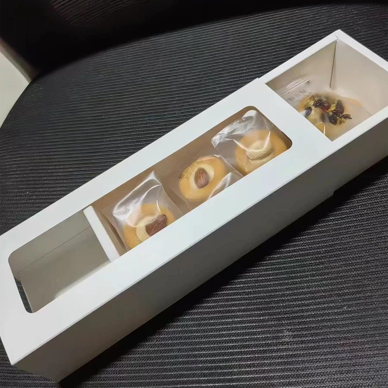 10pcs Drawer Style Gift Boxes With Transparent Window Package Gift For Wedding Birthday Christmas Party Kraft Paper Package Box