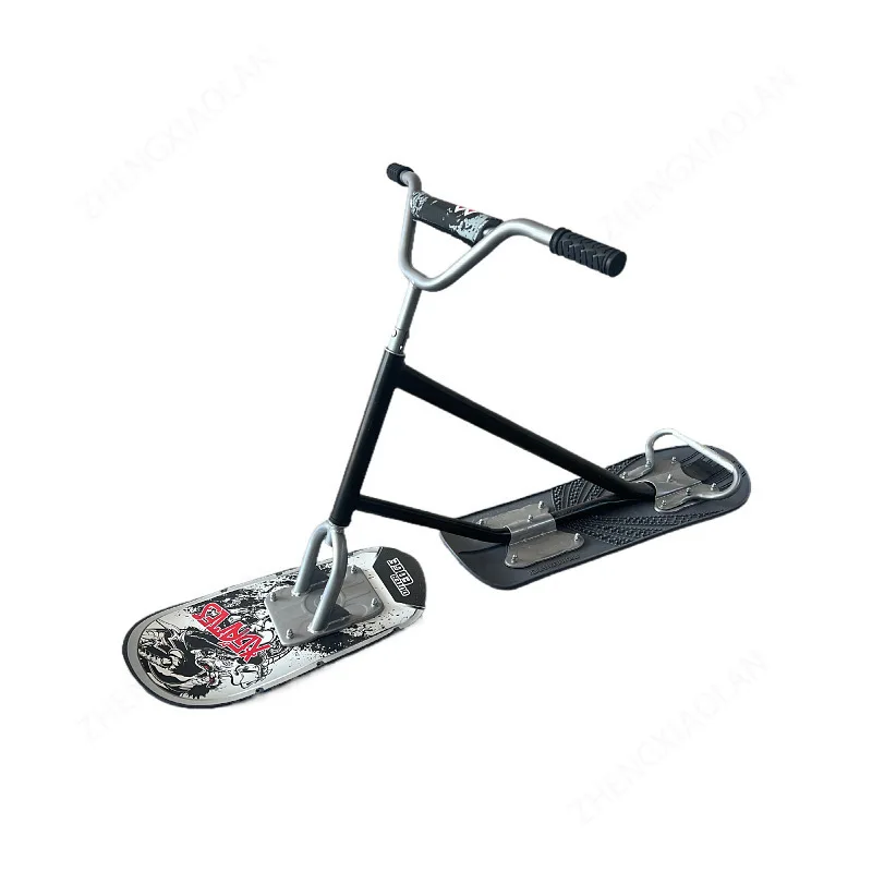

Adult Ski Thickened Aluminum Snowboard Ski New Ski Skate Tools Sled Board