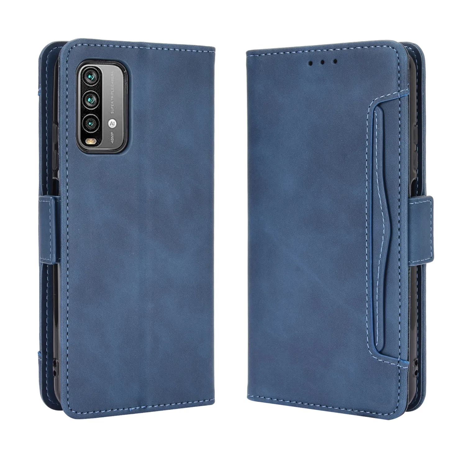 Flip Leather Cover For Xiaomi Redmi 9T J19S M2010J19SG M2010J19SY Separate Type Many Card Slot Wallet Fall prevention Phone Case