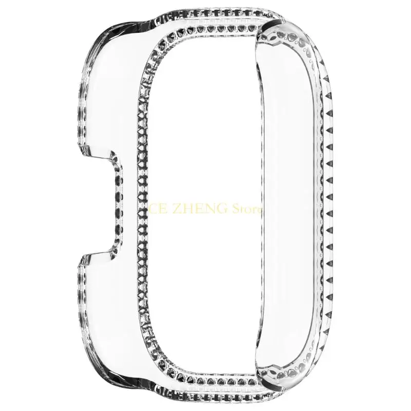 e56b 반 동봉 된 단일 행 크리스탈 충격 방지 커버 시계를위한 하우징 케이스 5 활성 쉬운 설치 보존 보존 룩 & 느낌