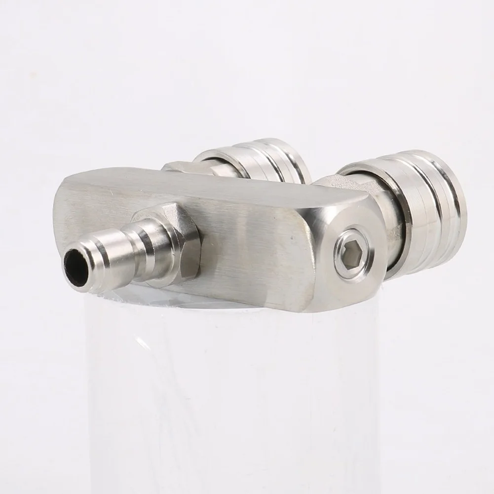 Pressure Washer Coupler 1/4 Male To Dual 1/4 Female Adapters Stainless Steel Quick Connect Fittings For High Pressure Washer