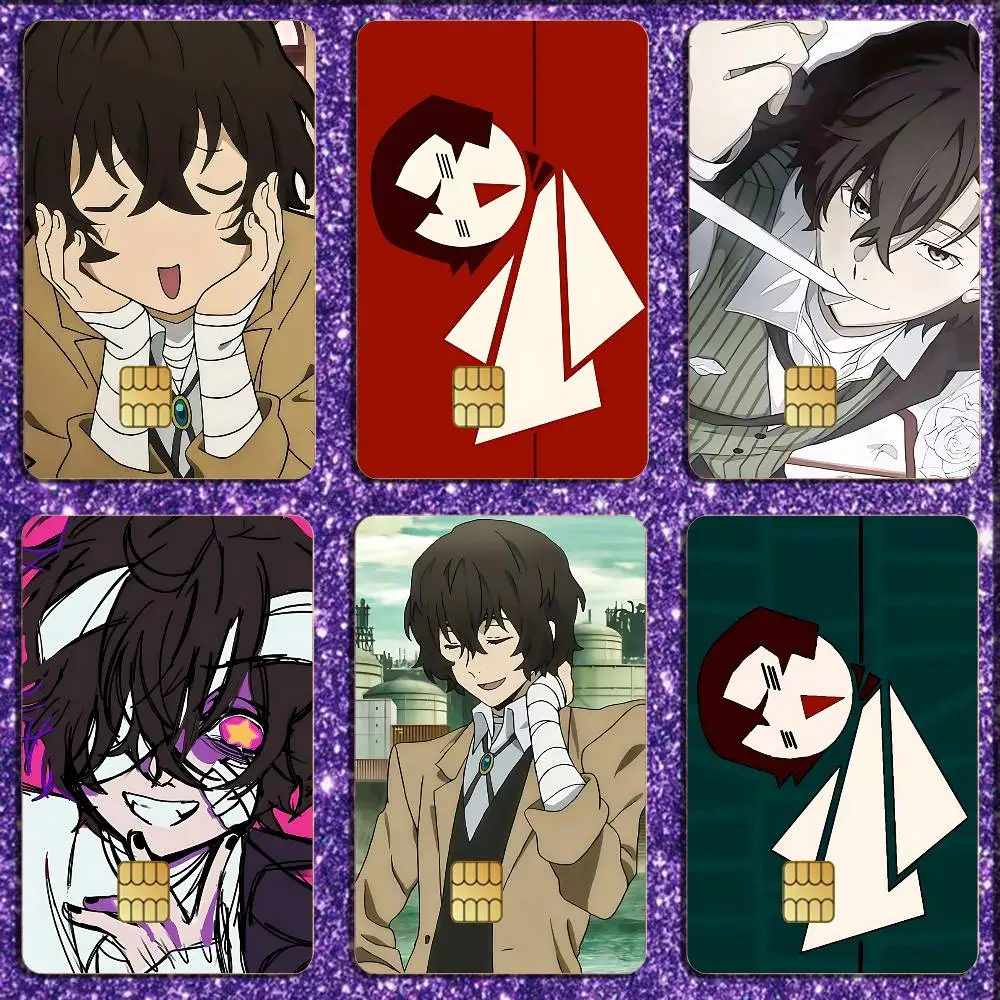 

Cartoon Character Dazai O-Osamu Card Sticker Diy Decorate Exquisite Bank Card Decals Patch Documents Birthday Gift