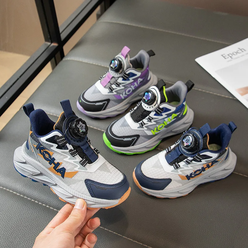 Lightweight Breathable Kids Casual Shoes for 5-16Year Old Boys Sport Running Anti Slip Outdoor Comfortable Flat Walking Sneaker