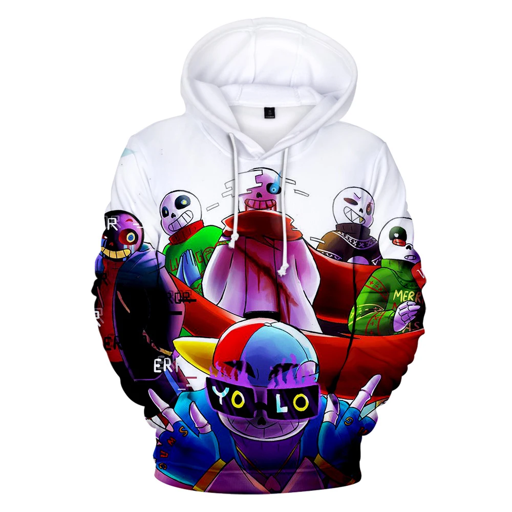 The game plot Undertale Sweatshirts Men/Women Funny Kawaii Streetwear Harajuku Style Hoodies 3D Print Undertale Men's Hoodie