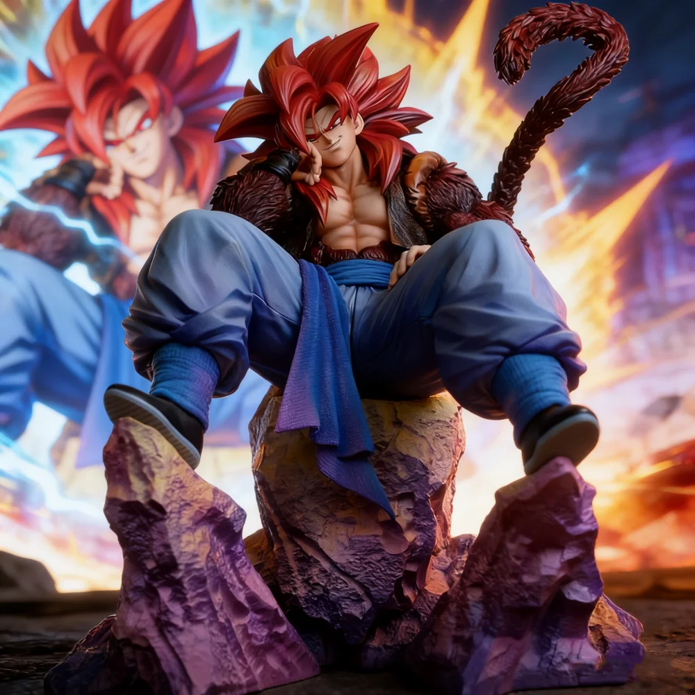 

JG Statue Dragon Ball Ssj4 Gogeta Figure Super Saiyan 4 Gogeta 24cm/9.45inch Pvc Action Figures Collection Model Toys Gifts