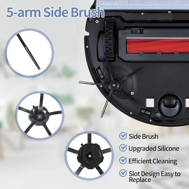 Części zamienne do Roborock S7, części zamienne do Roborock S7/S7 +/T7S Plus/T7, szczotki główne, filtry, szczotki boczne