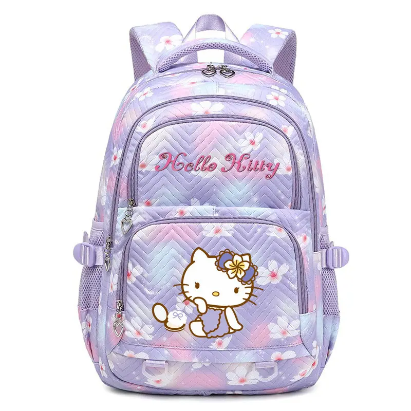 Bonito olá kitty meninos meninas mochila escolar para adolescentes jovens meninas kawaii estudante crianças mochila portátil livros saco