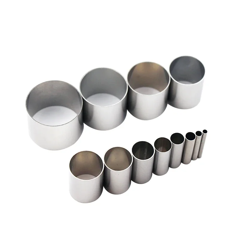 Stainless Steel Round Polymer Clay Cutting Mould Soft Clay Circle Cutter Tools Pottery Ceramic Cutting Mould 12Pcs/Set