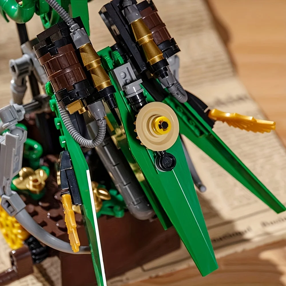 Technic Mechanical Mantis Building Blocks, ABS Material, Animal and Insect Shapes, Cool Desktop Decoration and Display