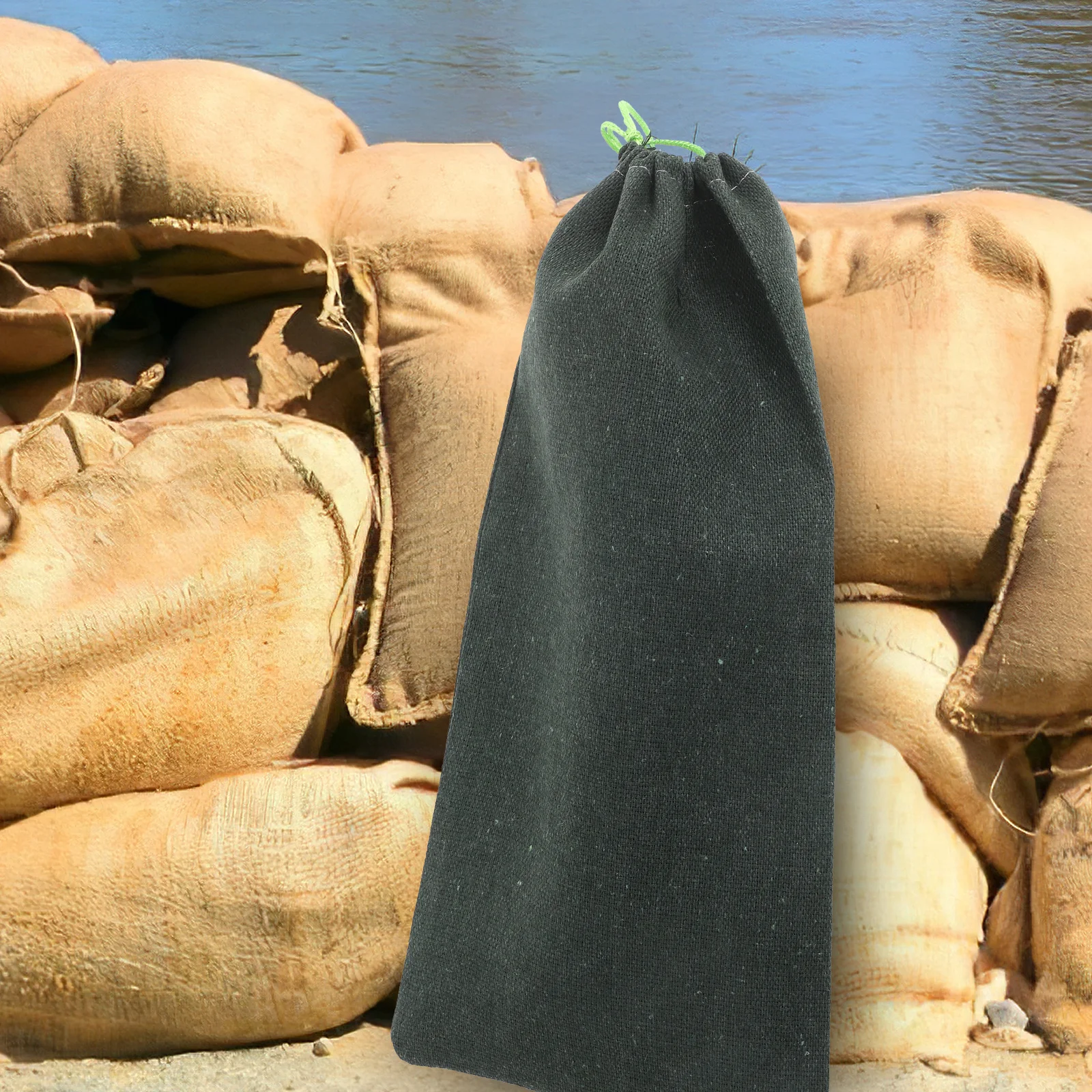 Bolsa de arena larga y reutilizable para Control de inundaciones, barrera de lona absorbente para el hogar, garaje, sótano, protección contra la lluvia y las inundaciones pesadas