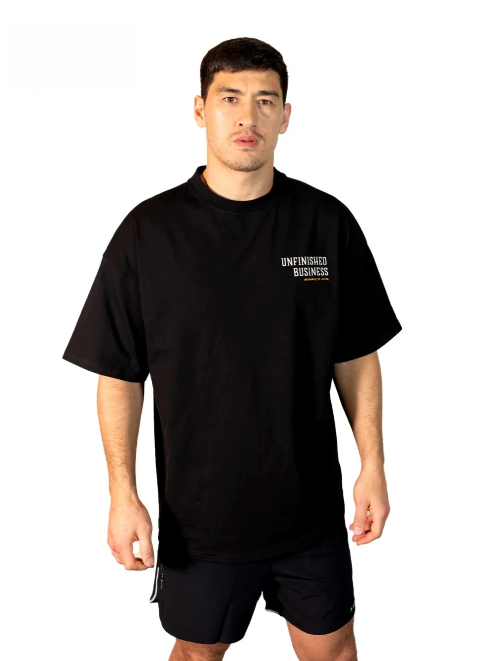 ファッショントレンドスポーツ真新しいレタープリントピュアコットン吸汗通気性ボクシングワンサイズ大きいものを購入することをお勧めします