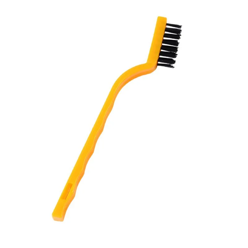 3 Pcs Wire Brush 7 Inch Metal Detail Remover for Metal with Curved Handle Less Steel Scrubber for Removing Impurities