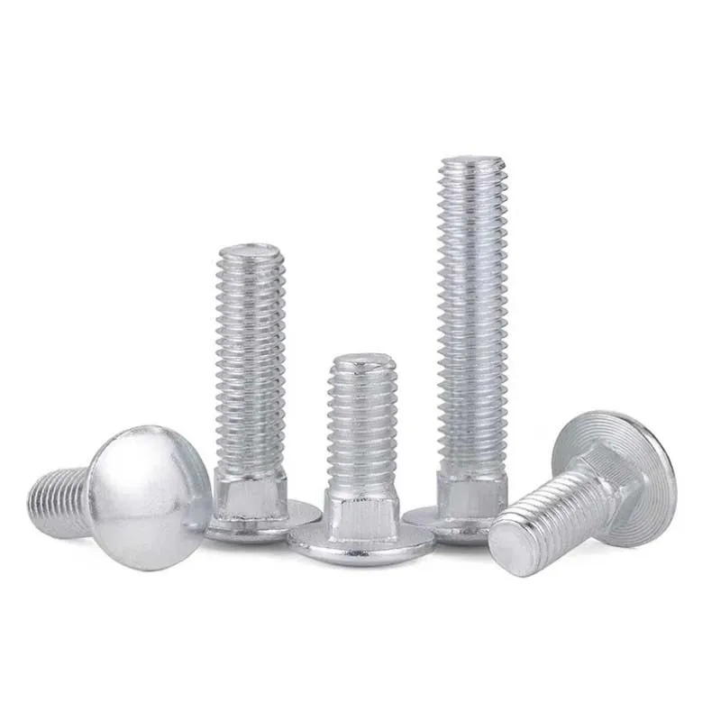 316 الفولاذ المقاوم للصدأ نصف دائري ساحة الرقبة المسمار القبة المدرب الترباس رئيس مستدير ساحة الرقبة النقل المسمار القبة الترباس M6 M8 M10 M12