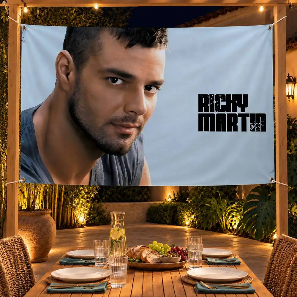Trending Singer Ricky Martin Indoor Outdoor Flag Banner Party Decor Hanging Wall Backdrop