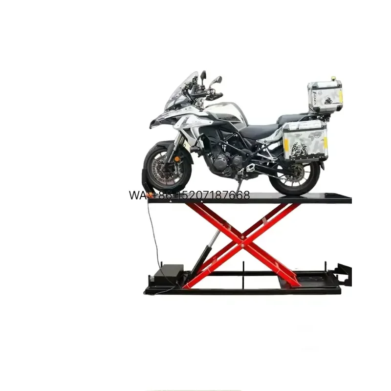 Wmwmnu for Ch Brand Model Scissor Motorcycle Lift CE Hydraulic 3 Ton Capacity Lifting Platform 200x60cm