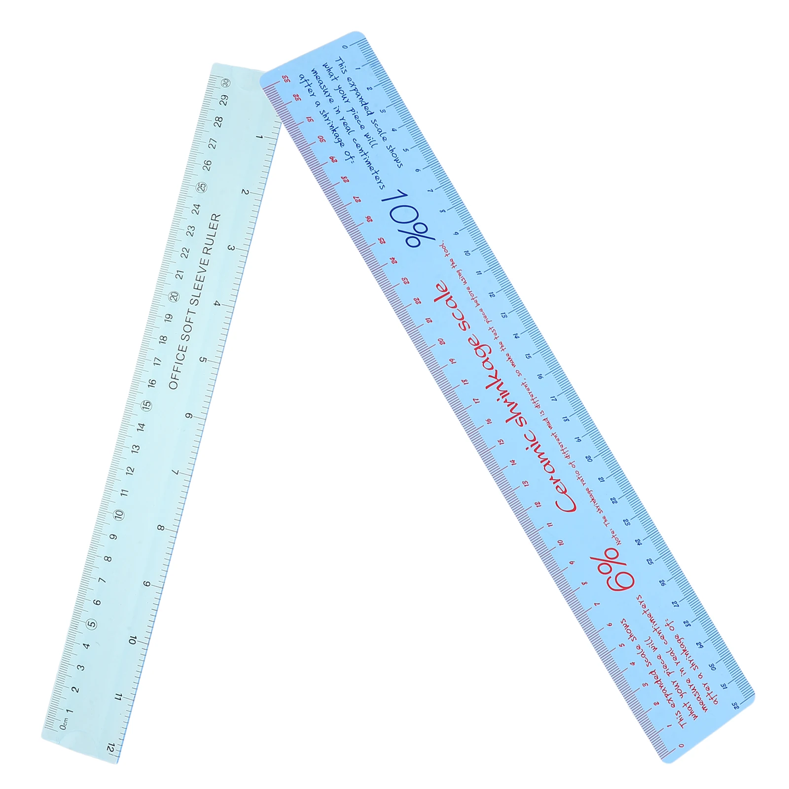 

Ceramic Shrinkage Ruler Plastic Soft Measuring Tool for Sculpting Pottery Clay Skyblue Flexible Scale Multifunctional Drawing
