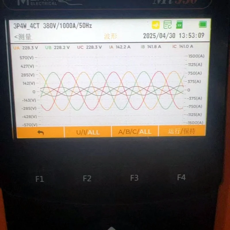 Handheld Electrical Parameters Test Measuring Instruments Mi550 Multifunction Power Analyzer