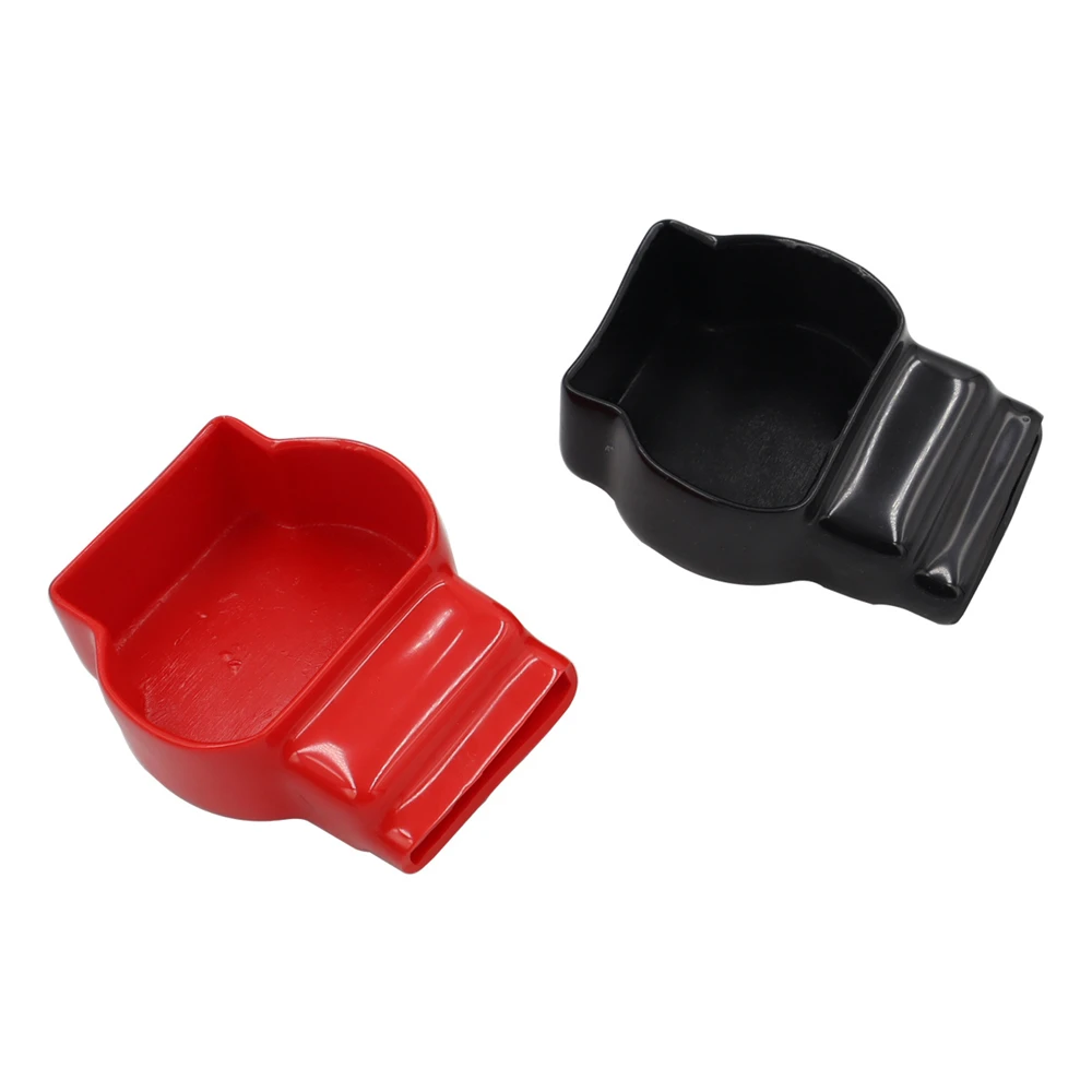 Universal Flexible Vinyl Military Spec Battery Terminal Covers Copper Plating UL94 Flame Class V-2 Positive Negative Red Black