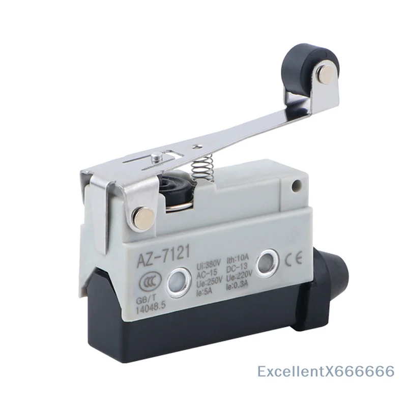 Hinged Roller Lever Waterproof Micro Switch Travel Limit Switch Straight 90degree Roller Lever Inching Travel Limit Switch