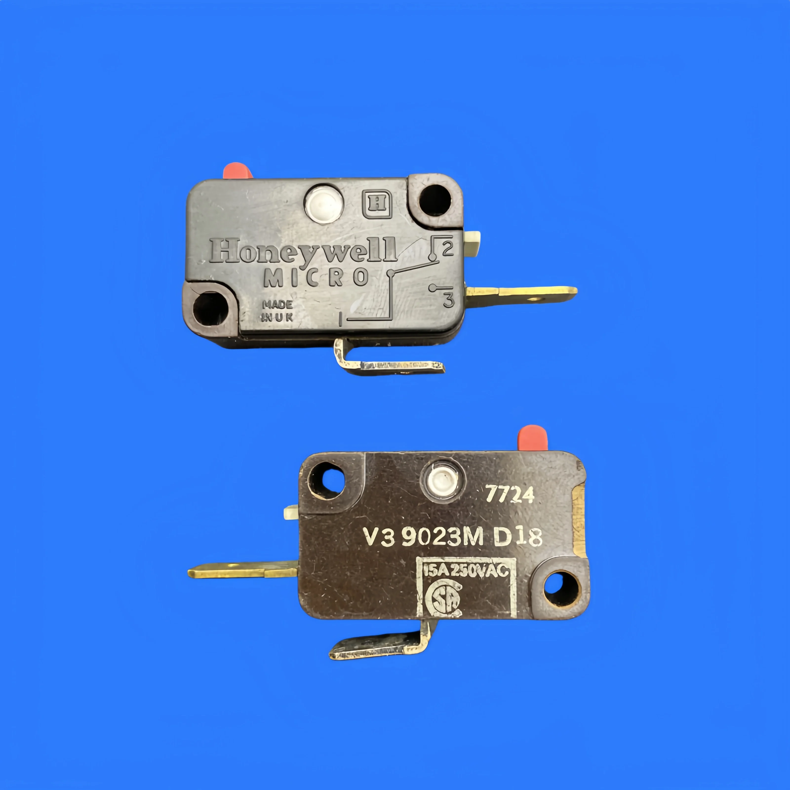 2pcs/ V3-9023M D18 power micro switch reset detection