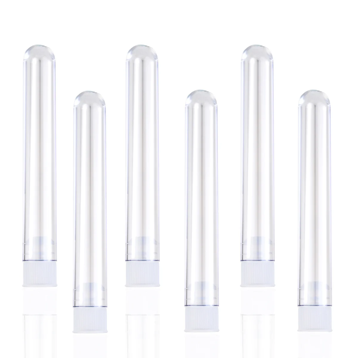 25pcs 5ml Plastic Sample Test Tubes Gift Tubes with Caps (Transparent) Sample tubes Plastic test tubes