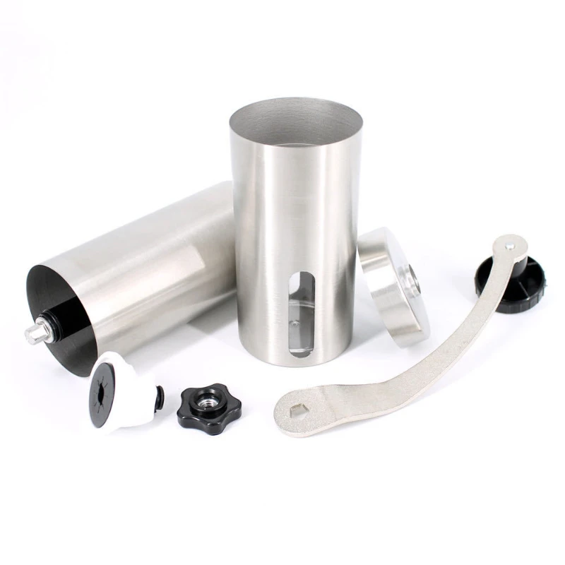 Manual Coffee Grinder Stainless Steel Manual Conical Burr Coffee Bean Grinder with Hand Crank Adjustable Settings - Image 2