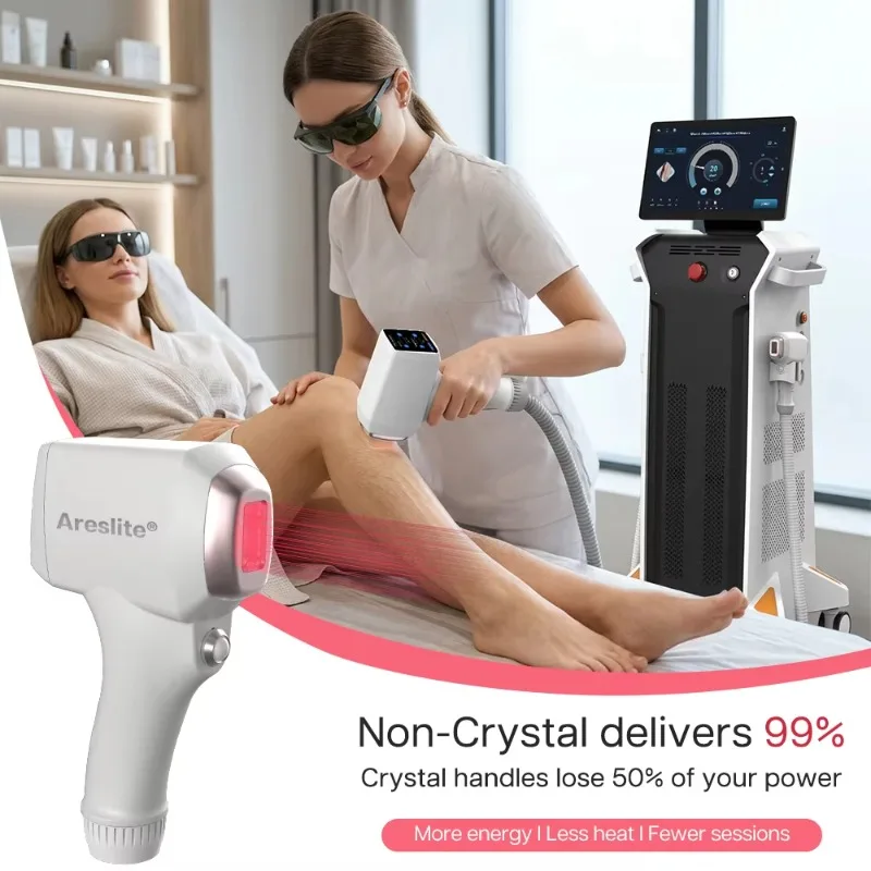 510K 2027 Newest Non Crystal Diode Laser 755nm 808Nm 940nm 1064nm Ai Hair Analysis Diode Laser Hair Removal Machine