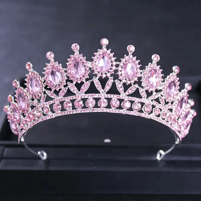 High-end Wedding Accessories Luxury Rhinestone Vintage Semicircle Queen Crown Wedding Dress Hair Bride Accessories