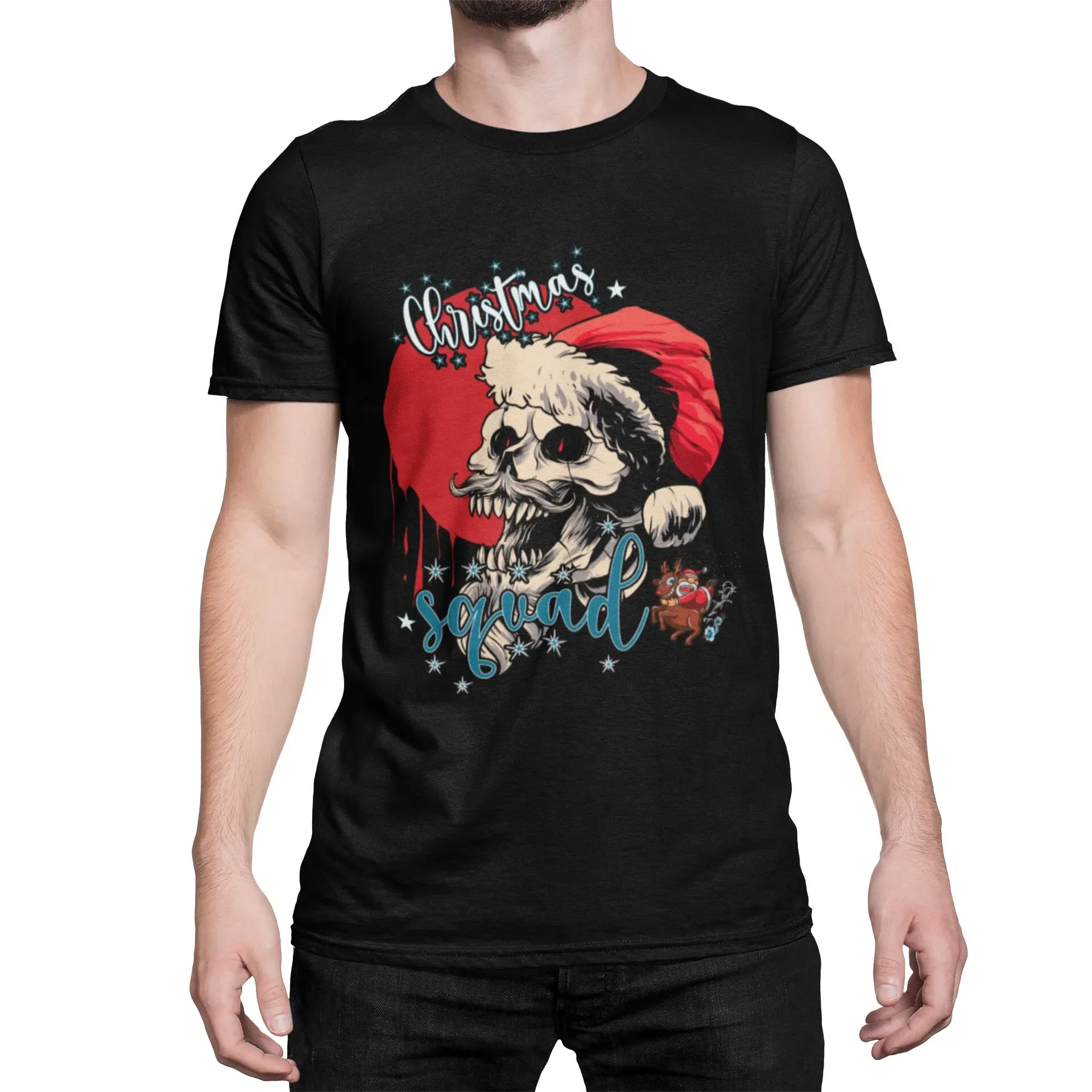 Skull Santa s Christmas Joy Claus for T Shirt XS XXXXXL