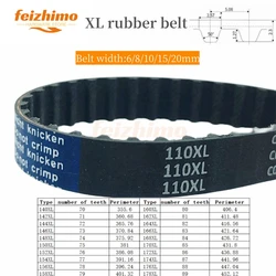 XL Timing Belt 140XL/142XL/144XL/146XL/148XL/150XL/152XL/154XL/ 156XL/158XL~178XL Rubber Drive Belt Width 6/8/10/15/20mm XL Belt