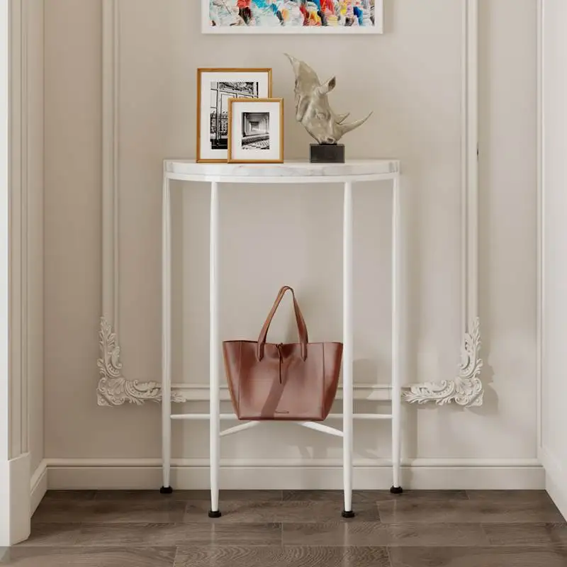 

European Minimalist Console Table Premium Modern Cute Curved Console Table Glam Elegant Table Salon Maison Hallway Furniture