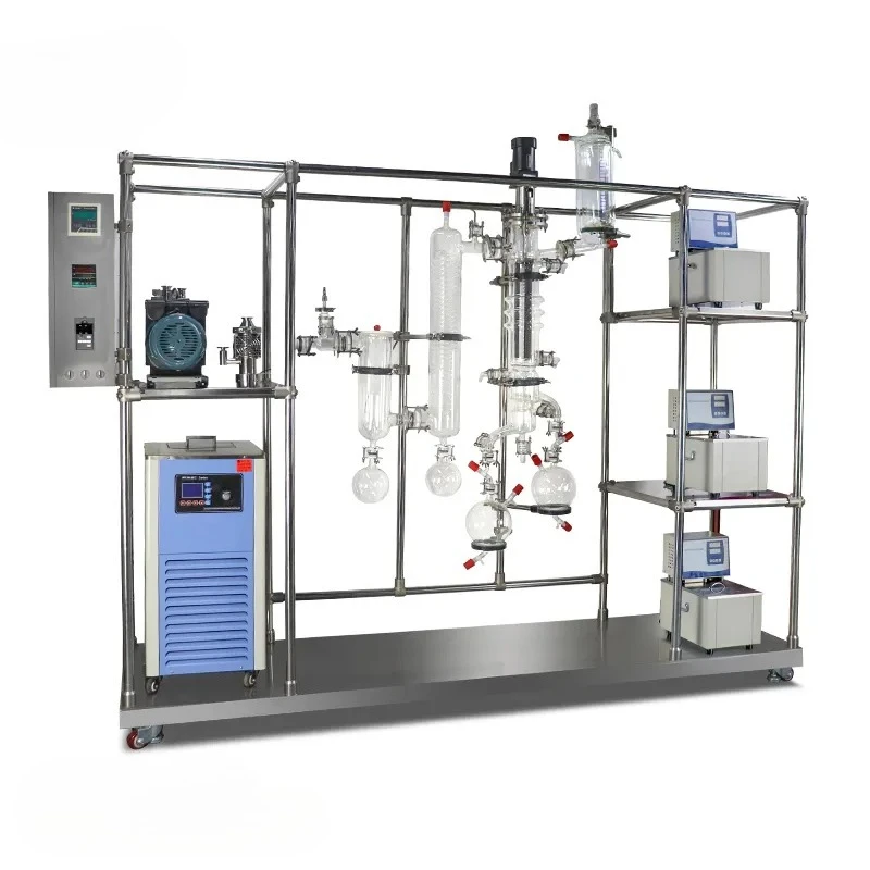 Equipo de Destilación Molecular para Laboratorio, Dispositivo de Destilación de Trayectoria Corta Industrial KMD-080, Alta Eficiencia de Separación