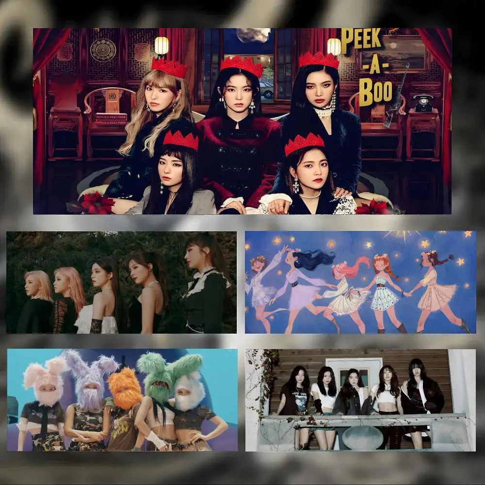 Kpop Group Red Velvet Mouse Pad Large Thick Desk Pad Stitched Edges Gaming Mouse Mat for PC
