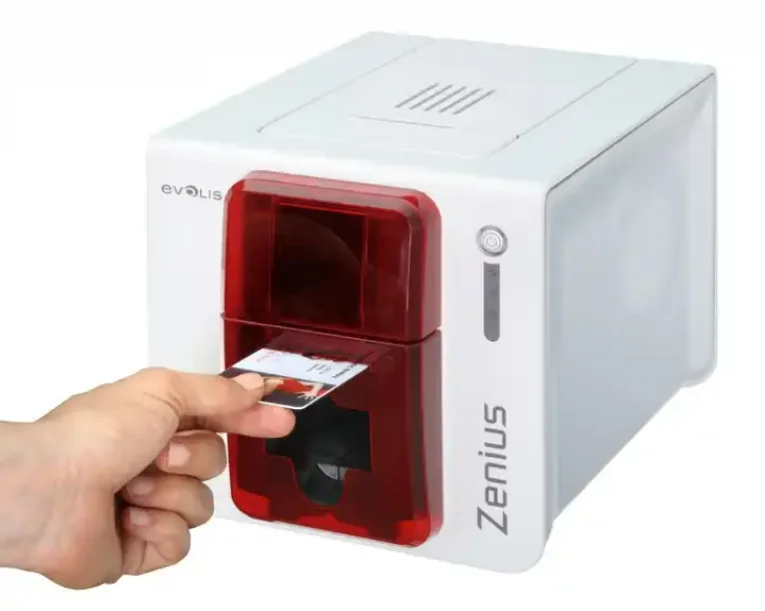 Original Evolis Zenius 300dpi single-sided Card printer for PVC ID card printer