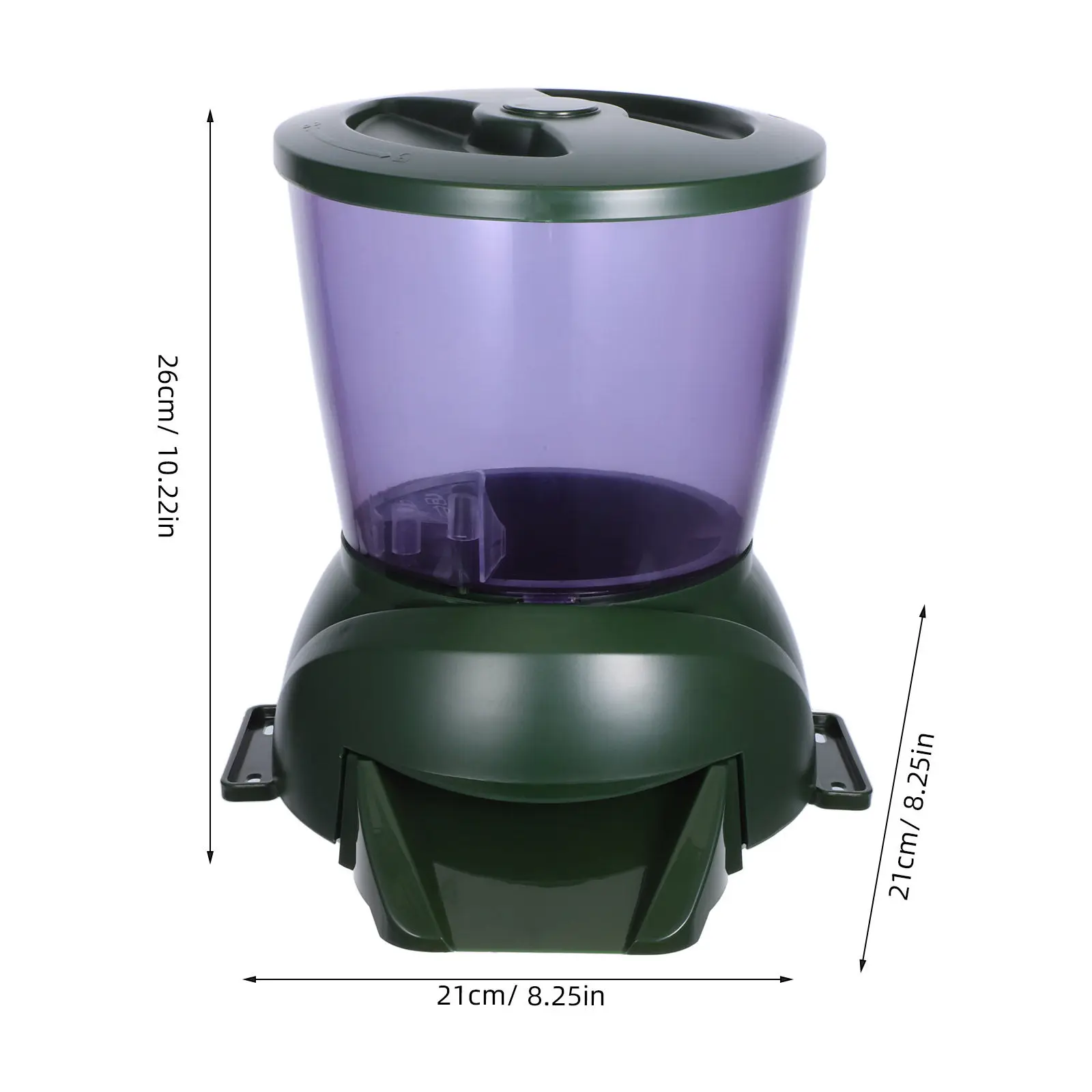Automatic Fish Feeder LCD Display Pellet Food Feeder Battery Operated Timing Ration for Pond Aquarium Fish Tank Accessories