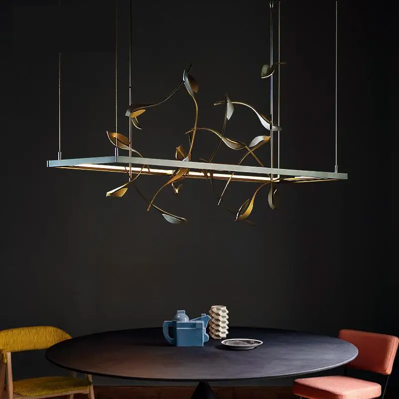Nordic Postmodern Creative Bar LED Chandelier Designer Minimalist Restaurant Chandelier Light Luxury Custom Engineering Lamp