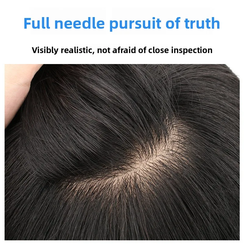 اليدوية تنفس الشعر البشري الرجال كتلة الشعر الفارغة الشعر المستعار نظام استبدال حقيقي للرجال فقدان الشعر بدون شعر 13x18 سنتيمتر/14x19 سنتيمتر