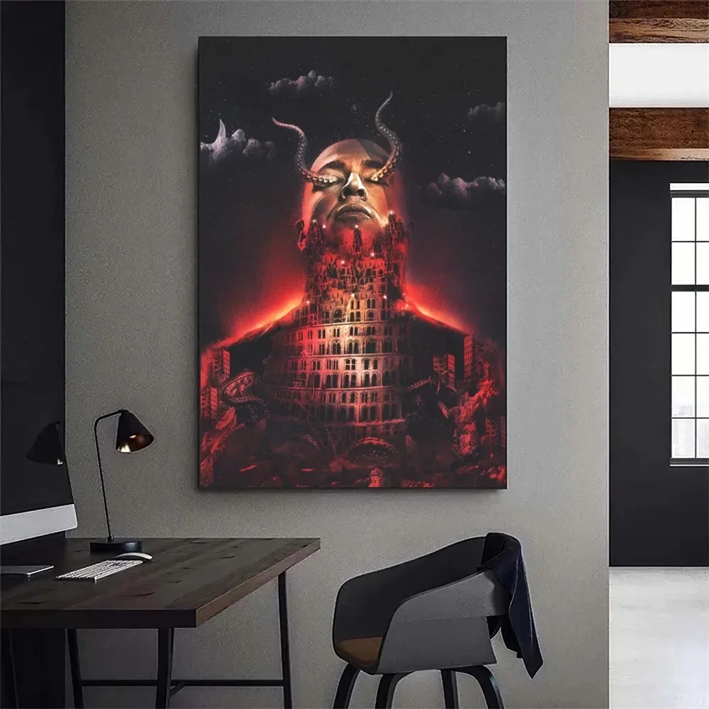 Oxxxymiron Russia Rapper Poster Gallery Prints Painting Wall Canvas Pictures Living Room Sticker Small