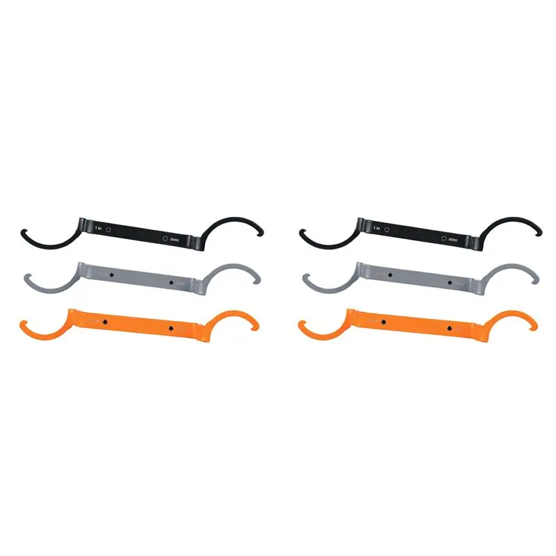 BMBY-6-Piece Conduit Lockout Wrench Set, Tighten And Loosen Locknuts In Tight Spaces, 1/2, 3/4 And 1-Inch, Offset Bends 50900
