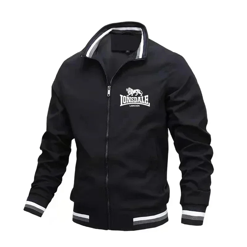 2024 Men\'s Pilot zipper Jacket with Support Collar, Casual light baseball Jacket, Latest Spring fashion, High quality,