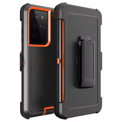 3 IN 1 For Samsung Galaxy S23 S22 S21 S20 ULTRA S10 S8 S9 Plus Note 20 10 9 8 Heavy Duty Shockproof Armor +Belt CliP Phone Case