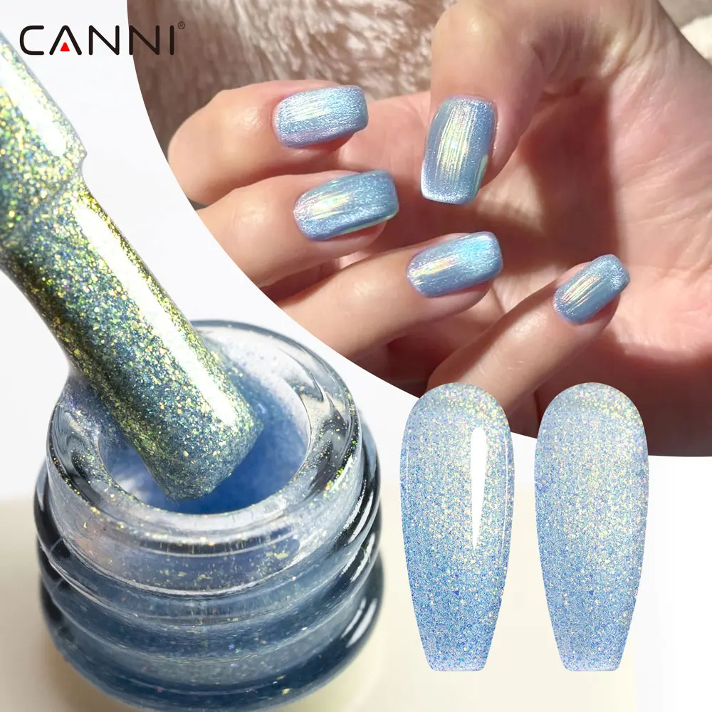 CANNI Cat Eye Gel Nail Polish and Glitter Gel 9ml HEMA TPO FREE High Gloss Quality Soak Off UV Gel Art Manicure Salon DIY Home